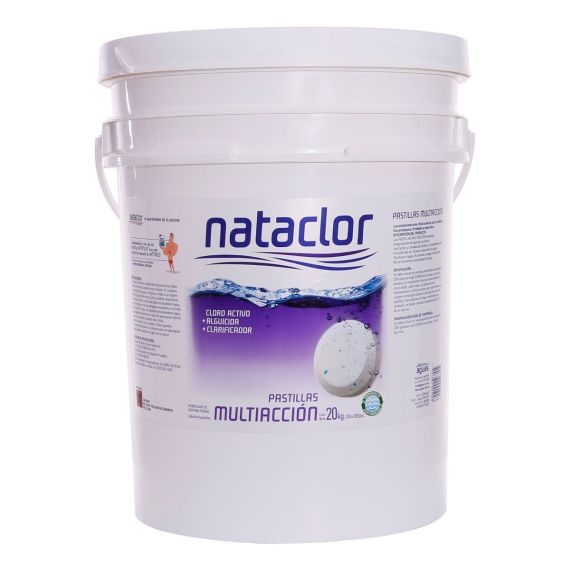 Pastillas Cloro 50gr 20kg Nataclor Piscina