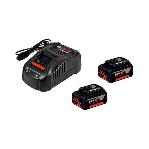 Kit Starter X2 Baterías 18 V 4 AH + Cargador Rap 8 A Bosch 18V