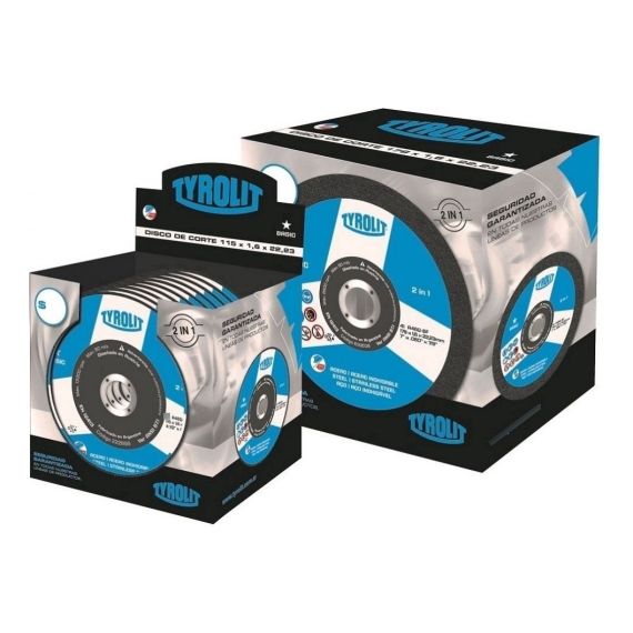 Disco Para Amoladora 115x1x22.2 Basic Tyrolit X 25 Unidad