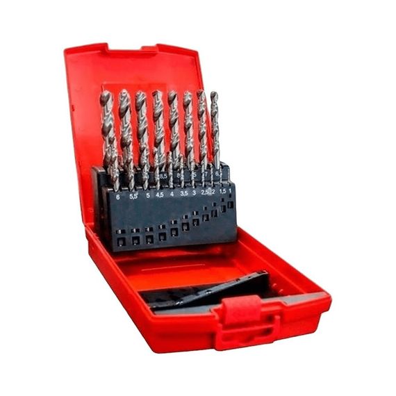 Juego De Mechas Dormer Acero Rap Brillante 19 Piezas Caja
