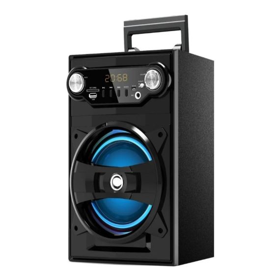 Parlante Portátil Bluetooth 6 Pulgadas Led Radio Fm Karaoke