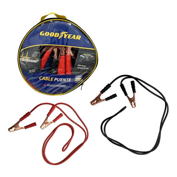 Juego De Cables Para Puente 400 Amp 3 Mt C/ Estuche Goodyear