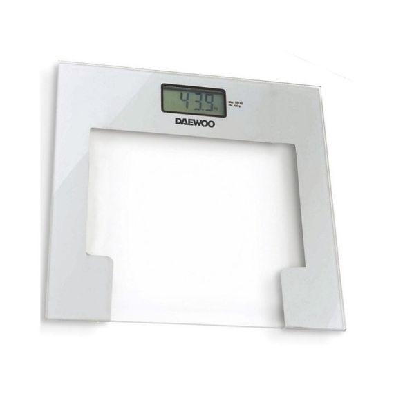 Balanza Personal Digital 180kg Graduación Daewoo Base Vidrio