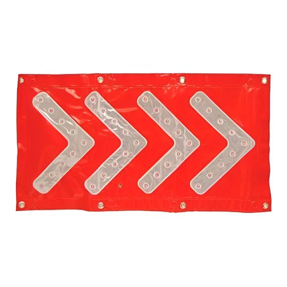 Bandera Plástica-señalización Con Luz Importada Flecha Pare