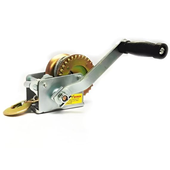 Malacate Manual Cable Acero 1200lbs 544kg X 10mts Con Gancho