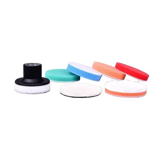 Kit 1,2 Backing Plate M14 Y 6 Pads para Limpieza Interior