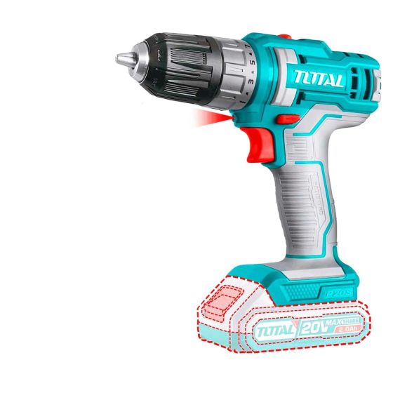 Taladro Atornillador Inalámbrico 20v + Extensor Flexible