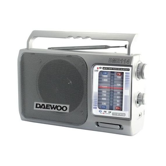 Radio Dual AM/FM Bluetooth 3 Pilas O 220v Daewoo Entrada Auxiliar