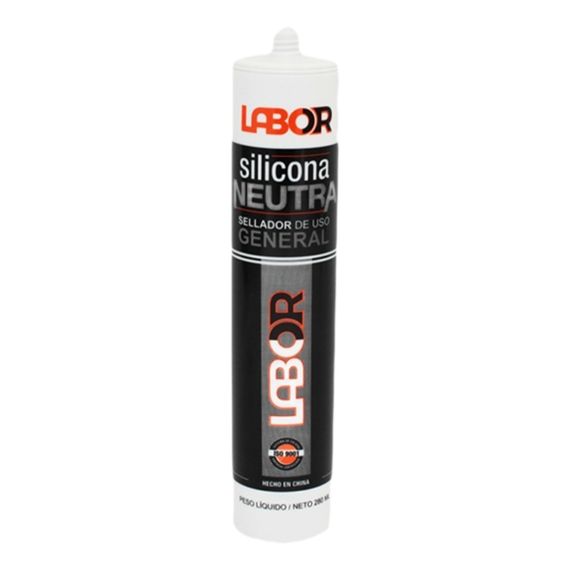 Sellador Silicona Neutra Negro 280 ml Labor