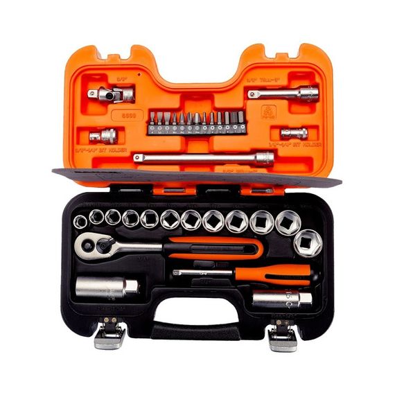 Set Bocallaves Y Accesorios 1/4 /3/8 Hexagonal Métrico Bahco