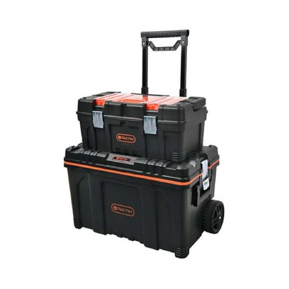 Caja Herramientas Carro Tactix Organizador Con Ruedas 2 En 1