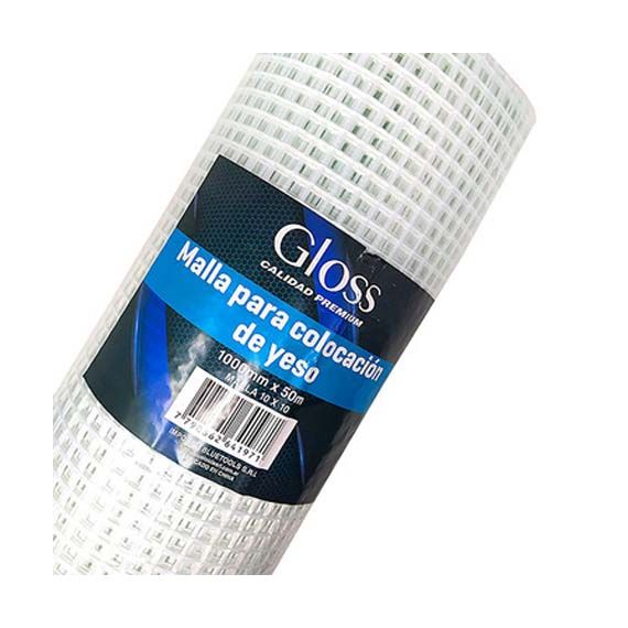 Malla Para Colocación De Yeso 10x10 110g/m2 1mts X 50mts