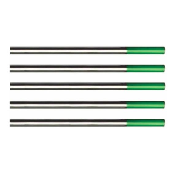 Electrodo De Tungsteno Puro 1,6 x 150 10pz Wp Pta. Verde Dogo
