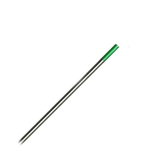 Electrodo De Tungsteno Puro 2,4 x 150 10 Piezas Wp Punta Verde Dogo