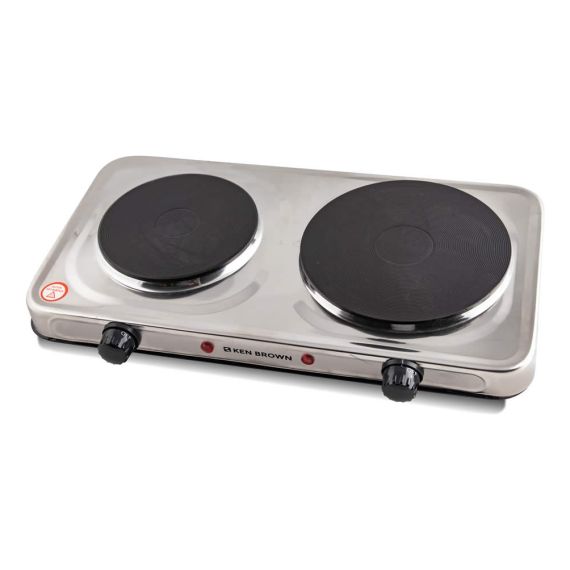 Anafe Electrico Doble 2500w Ken Brown Acero Inoxidable