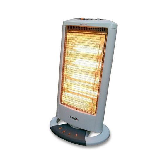 Estufa Halogena Eléctrica 4 Velas 1600 W Oscilante Alpaca