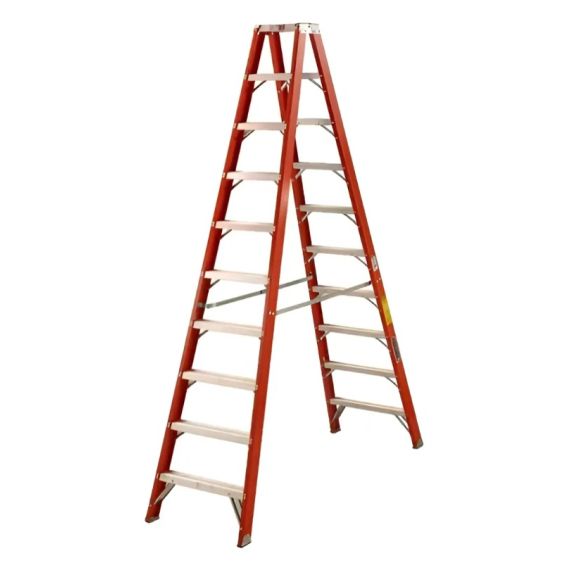 Escalera Dieléctrica 10 Esc Doble Acceso Hasta 150kg Gloss