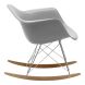 Sillón Eames Rocking De 63 X60 X 70 Cm Con Patas De Madera