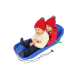 Trineo Diseño Ositos Para Nieve / Arena Con Frenos-Azul