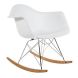 Sillón Mesedora Eames Rocking con Patas De Madera