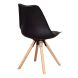 Silla Eames Nórdica Bulk con Almohadón Negro