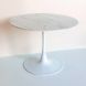Mesa Tulip Mable Cocina Comedor 120 Cm Diámetro Símil Marmol