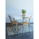 Mesa Eames Laqueada Blanca 120x80cm Ideal Living Comedor
