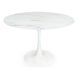 Mesa Tulip Mable Cocina Comedor 120 Cm Diámetro Símil Marmol
