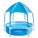 Pileta Estructural Redonda Intex Canopy Metal Frame Azul Lisa