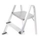 Escalera Plegable De Aluminio 4 Escalones Y Descanso