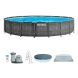 Pileta Estructural Redonda Intex Greywood Premium 549 X 122