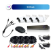 Kit Dvr Seguridad Vigilancia 4 Cámaras Visión Nocturna Waggs
