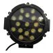 Faro Led Redondo 51w 17 Leds Frente Negro 4x4 Auto