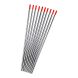 Electrodo De Tungsteno 2%torio 2.4x150 10pz Wt20 Pta. Roja