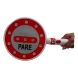 Traffic Paddle Pare Y Siga Con Leds 22 Cm Batería Recargable