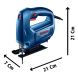 Sierra Caladora Bosch GST 650 450W Profesional 220V