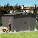 Caseta Depósito De Jardín Puerta Acero Galvanizado 8,82 M2