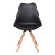 Silla Eames Nórdica Bulk con Almohadón Negro