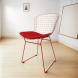 Silla Bertoia Roja Moderna Con Base Sky
