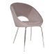 Silla Royal Orb Pana Con Patas Cromadas