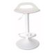 Banqueta Taburete Regulable Zip White Diseño Cocina Comedor Vintage