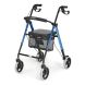 Andador Rollator De Aluminio Doble Regulación 4 Ruedas 4125