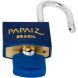 Candado 30 mm Azul Bronce Reforzado Doble Traba Papaiz CR-30