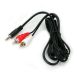 Cable 3.5 Mm 2 Rca 1.8 Metros Macho Macho Kanji Mini Plug