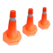 Cono De Seguridad Vial 35 Cm Naranja Rellenable Base Pesada