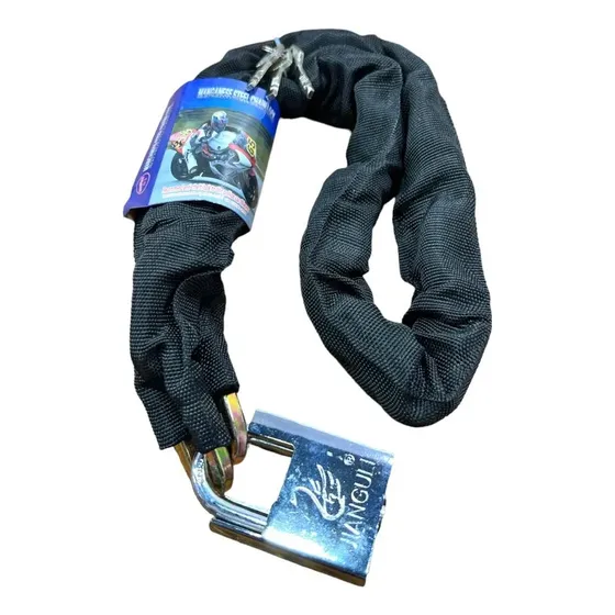 Cadena Linga Reforzada Con Candado 100cm Moto Bici Auto