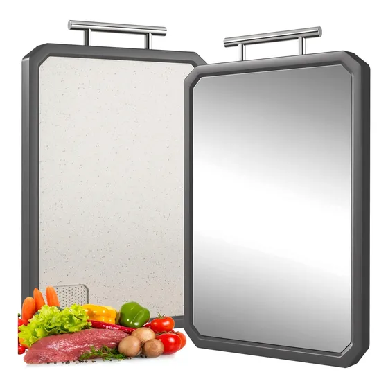 Tabla De Cortar Alimentos Cocina 3 En 1 Acero Inoxidable