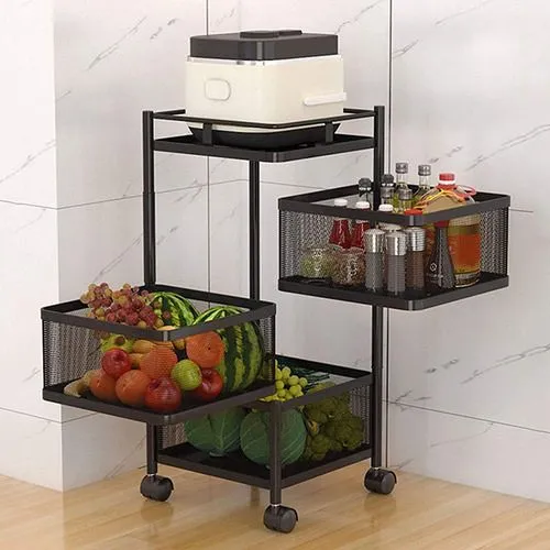 Carro Organizador 3 Niveles Estante Para Hogar Multiusos