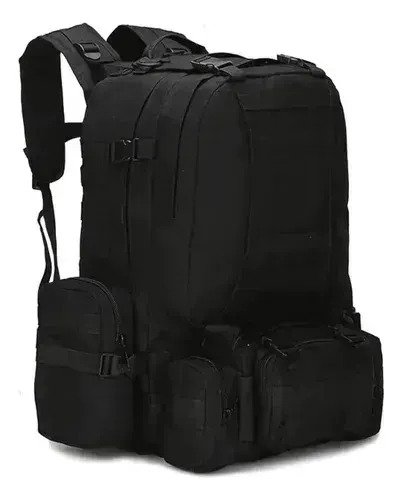 Mochila Táctica Militar 60 Litros Con 3 Pouch Sistema Molle