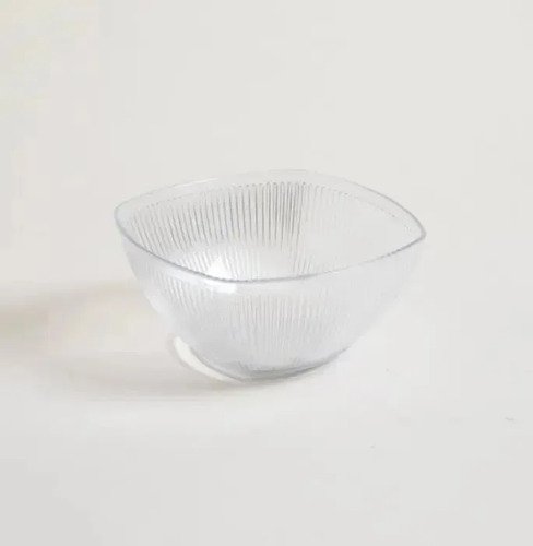 Ensaladera Bowl Cuadrado De Acrilico Premium 400 Ml